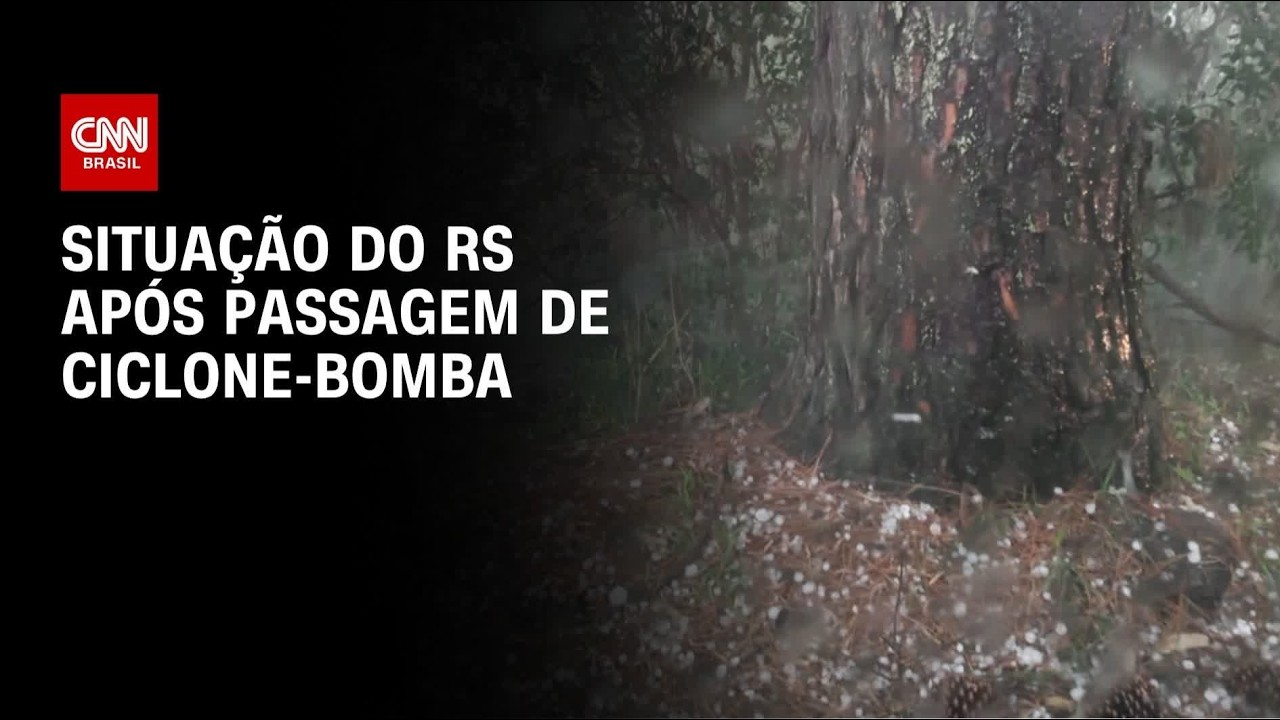 Veja situação do Rio Grande do Sul após passagem do cilone-bomba | AGORA CNN