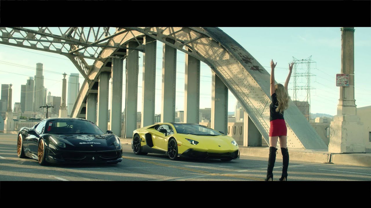 Уличные гонки: Lamborghini Aventador против Ferrari 458 Italia
