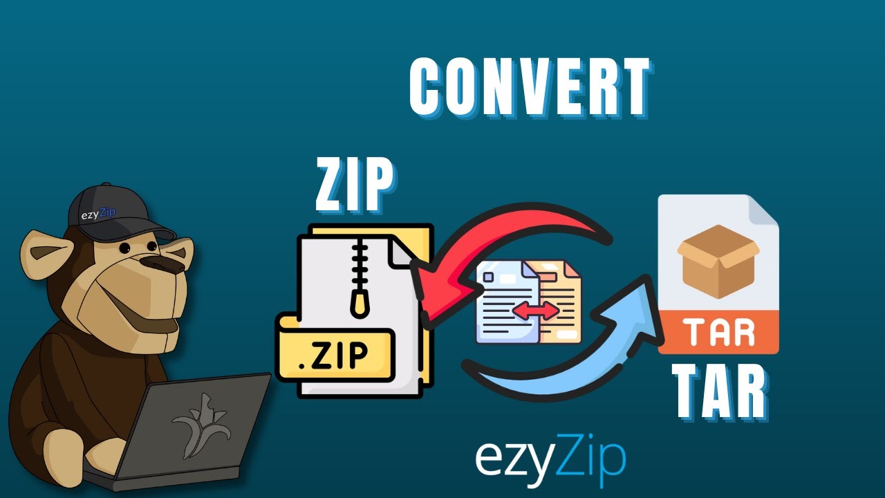 Convert ZIP To TAR Online (No limits!) ezyZip