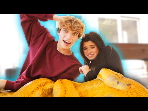 SURPRISING EX GIRLFRIEND WITH SNAKE!!