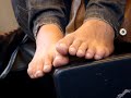 Candid bare feet Candid bare feet
