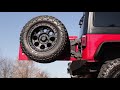 Rough Country HD Hinged Spare Tire Carrier Kit (Part Number: 10523) Rough Country HD Hinged Spare Tire Carrier Kit - JK