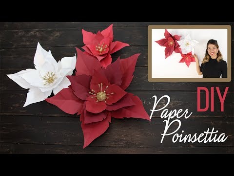 DIY Paper Poinsettia – Nochebuena – Avanti Morocha