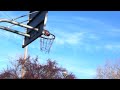 Playing around at the park with a football and a basketball hoop. I actually made two of these but only caught 1 on video.