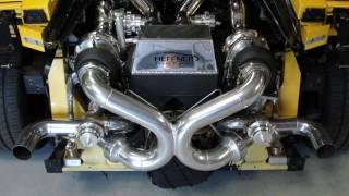 จะเกิดอะไรขึ้นเมื่อ Porsche Carrera GT เจอกับ Lamborghini ติดตั้ง Heffner Twin Turbo