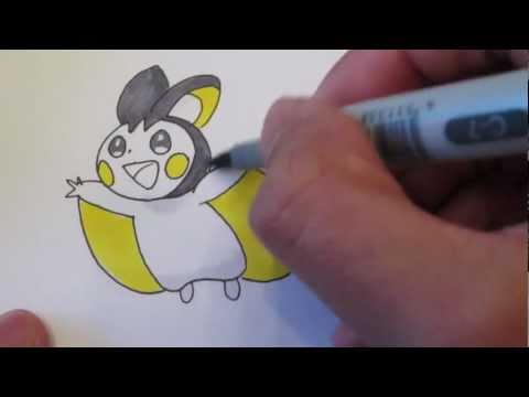 how to draw emolga