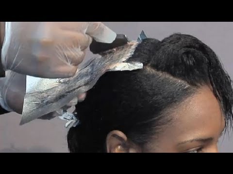 how to dye sections of hair