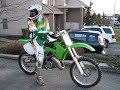 kawasaki kx 125 2001 idle