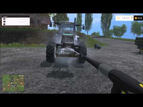 Farming Simulator 2015 [ Washing Dirty Tractor And Implements