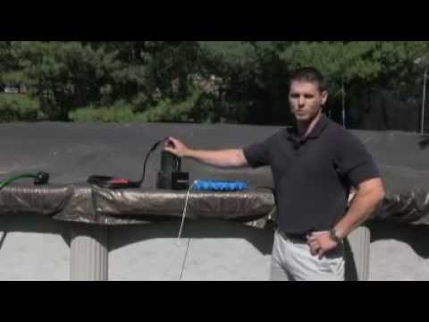how to drain excess water from a pool
