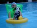 Lela at the pool