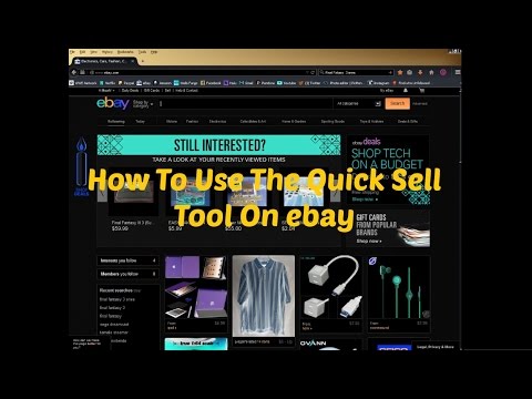 how to quick sell on ebay
