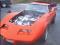 Nelson Racing Engines twin turbo Corvette. Customer tape of his car in Norway. Burnouts and drive.