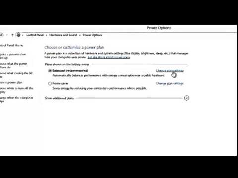 how to turn display off windows 8
