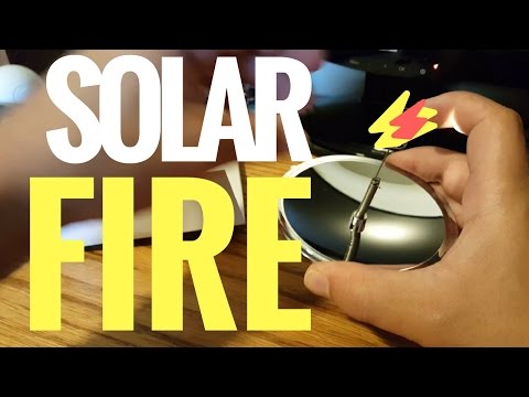 Solar Igniter Lighter: Unbooxing, Use and Review - Banggood