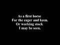 The Standardbred, a poem.......... The Standardbred, a poem..........