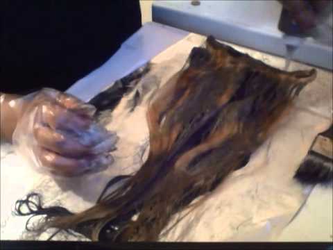 how to dye human hair