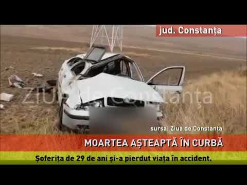 O șoferiță a murit într-un accident produs pe o șosea din județul Constanța