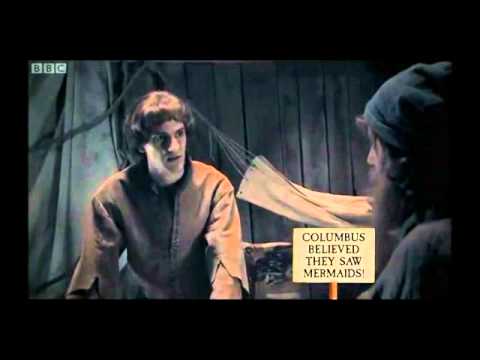 Columbus - Christopher Columbus discovers the Caribbean islands in 1492, but he was a little confused. From Horrible Histories (Series 4, Episode 6). (C) Lion Televisio...