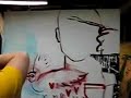 Bekah Ash painting a girl and bird