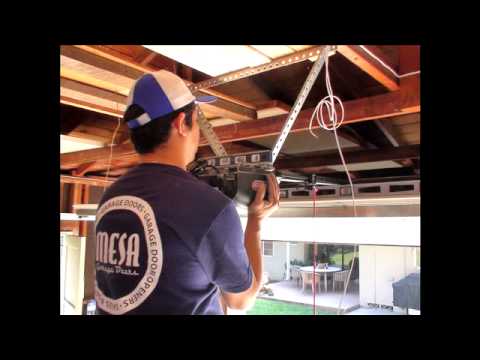 how to install a garage door video