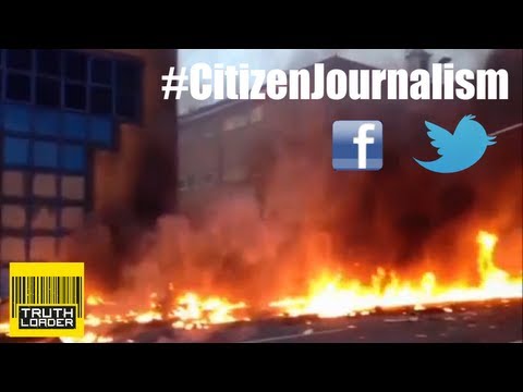 citizen journalists - When a helicopter crashed in Vauxhall, London, footage was being filmed within minutes. The pace at which the news then spread through twitter other social n...