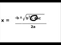 The Quadratic Equation Song