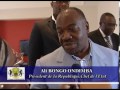 le pr�sident ali bongo ondimba re�oit le fran�ais teddy riner, champion de judo, dans le cadre de la nuit des arts martiaux.