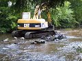 Cat 320c (Caterpillar) Excavator in the River #2