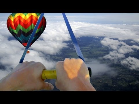 Hot Air Balloon Rope Swing at 6000 ft #ThroughGlass