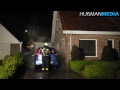 Autobrand Tjalk Nieuwe Pekela - 9 maart 2014
