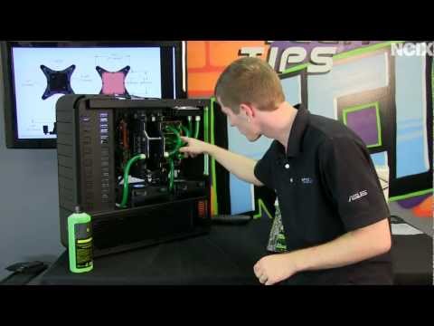 how to drain pc water-cooling system