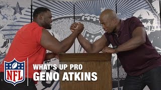 Geno Atkins Reveals His go to Karaoke Song, What He can Bench Press | What's Up Pro? | NFL by NFL Network