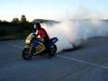 Honda VFR 750 smokin tire