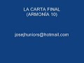 la carta final