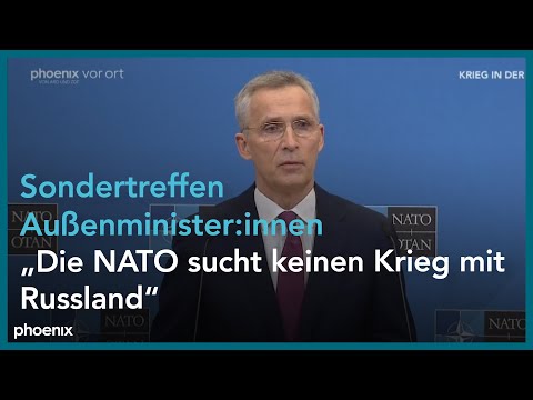 NATO: Generalsekretär Stoltenberg nach Außenministe ...