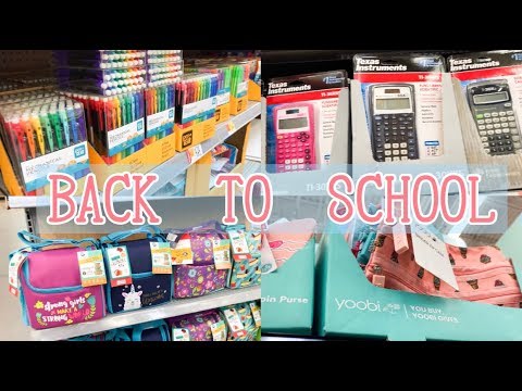 WALMART BACK TO SCHOOL SUPPLIES | SHOP WITH ME - YouTube
