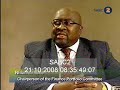 Chair Breaking in Live TV SABC Interview