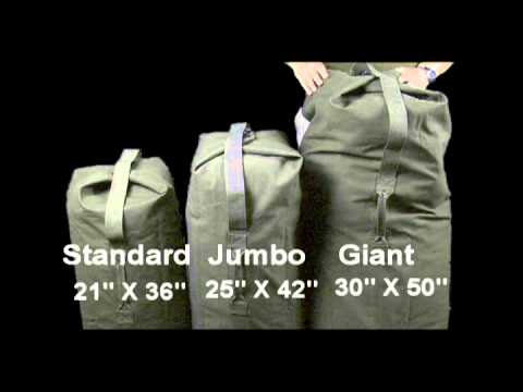 how to fasten army kit bag