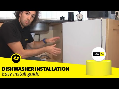 how to install a dishwasher youtube