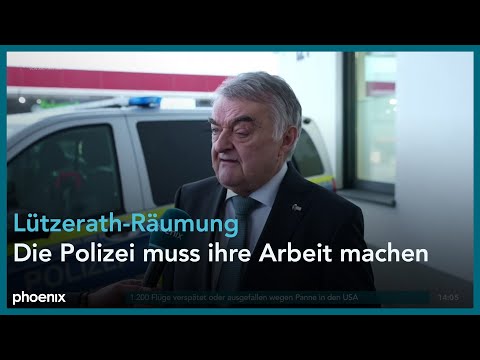 Herbert Reul (Innenminister NRW) zur Räumung von Lützerath am 11.01.23