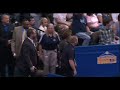 ...during the Nuggets/Lakers playoff game