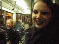 seltsame Gothics in der Stra�enbahn