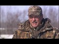 Wade Bourne and Monty Doyle offer tips for arranging your decoy spreads in icy conditions this winter. Wade and Monty are hunting in a flooded field that is no more than a foot deep. (It is not recommended to walk on ice that could be unsafe.)