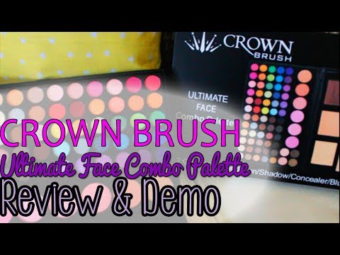✰Crown Brush 92 COLOR STUDIO PRO FACE PALETTE (Review & Demo)✰