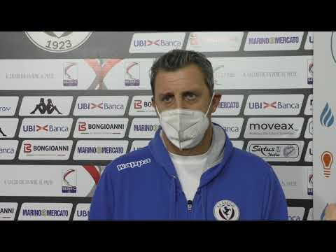 Mister Camplone al termine di Arezzo-Fano 1-1
