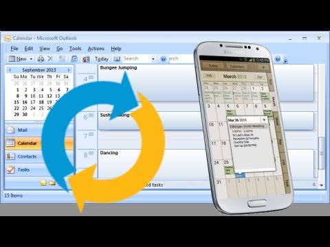 how to sync outlook with android
