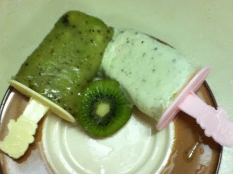 PALETAS DE HIELO SUAVES Y CREMOSAS -SABOR KIWI