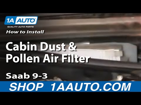How To Install Replace Cabin Dust and Pollen Air Filter Saab 9-3 03-07 1AAuto.com