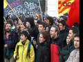 videos de Forts enfrontaments entre estudiants i Mossos a la manifestació de Barcelona